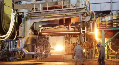 1000KG DC Arc Furnace for Rebar Production Line Electric Arc Furnace