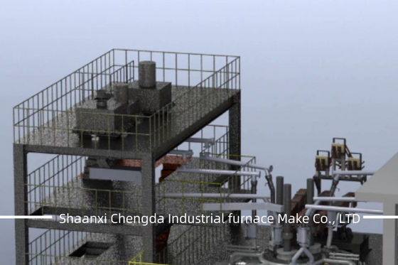 Üç yönlü katalizör işleme elektrikli fırın ekipmanları